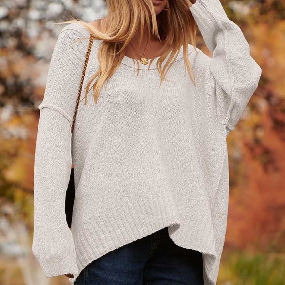 Cozy Cream Crew Neck Sweater